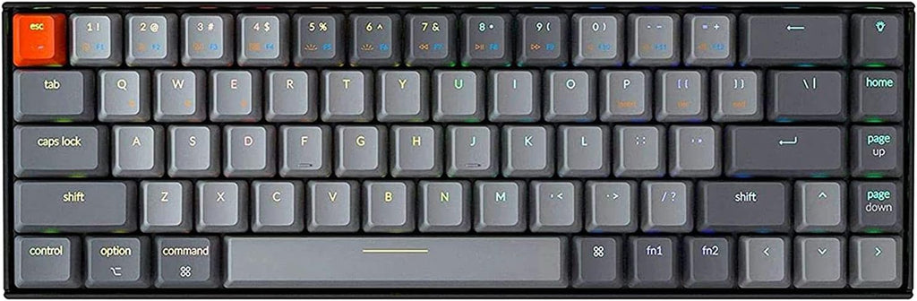 65% Compact 68 Key Wireless Mechanical Keyboard with RGB Backlight A345577