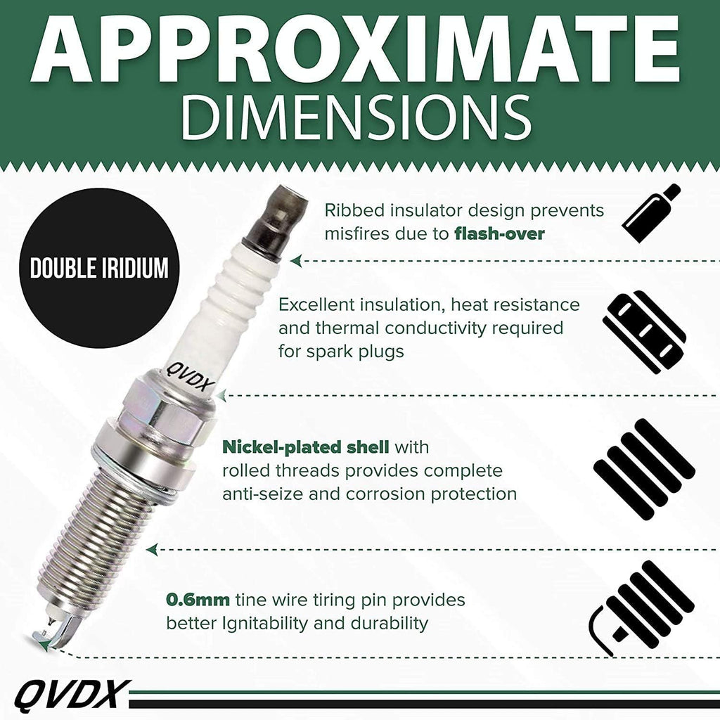 Iridium Spark Plugs and Ignition Coil Pack of 6 J676