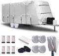27-30' Windproof Anti-UV Camper Cover with Jack Cover and 4 Tire Covers R434604