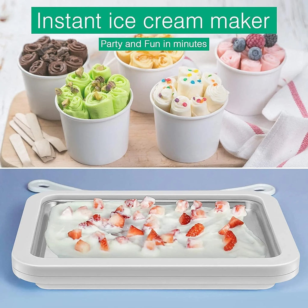 Ice Cream Roll Maker with 2 Spatulas Y41214