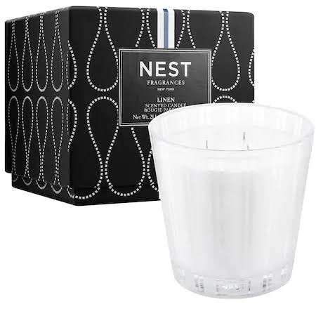 3-Wick Candle Linen F8695