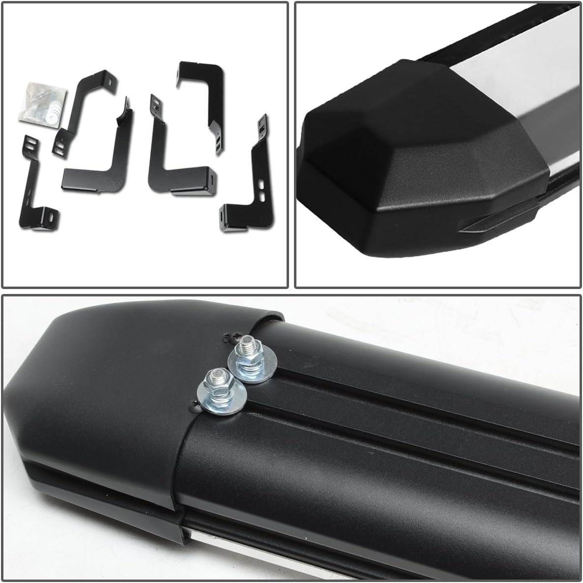 Polished Chrome Aluminum Side Step Nerf Bar Running Board I244228