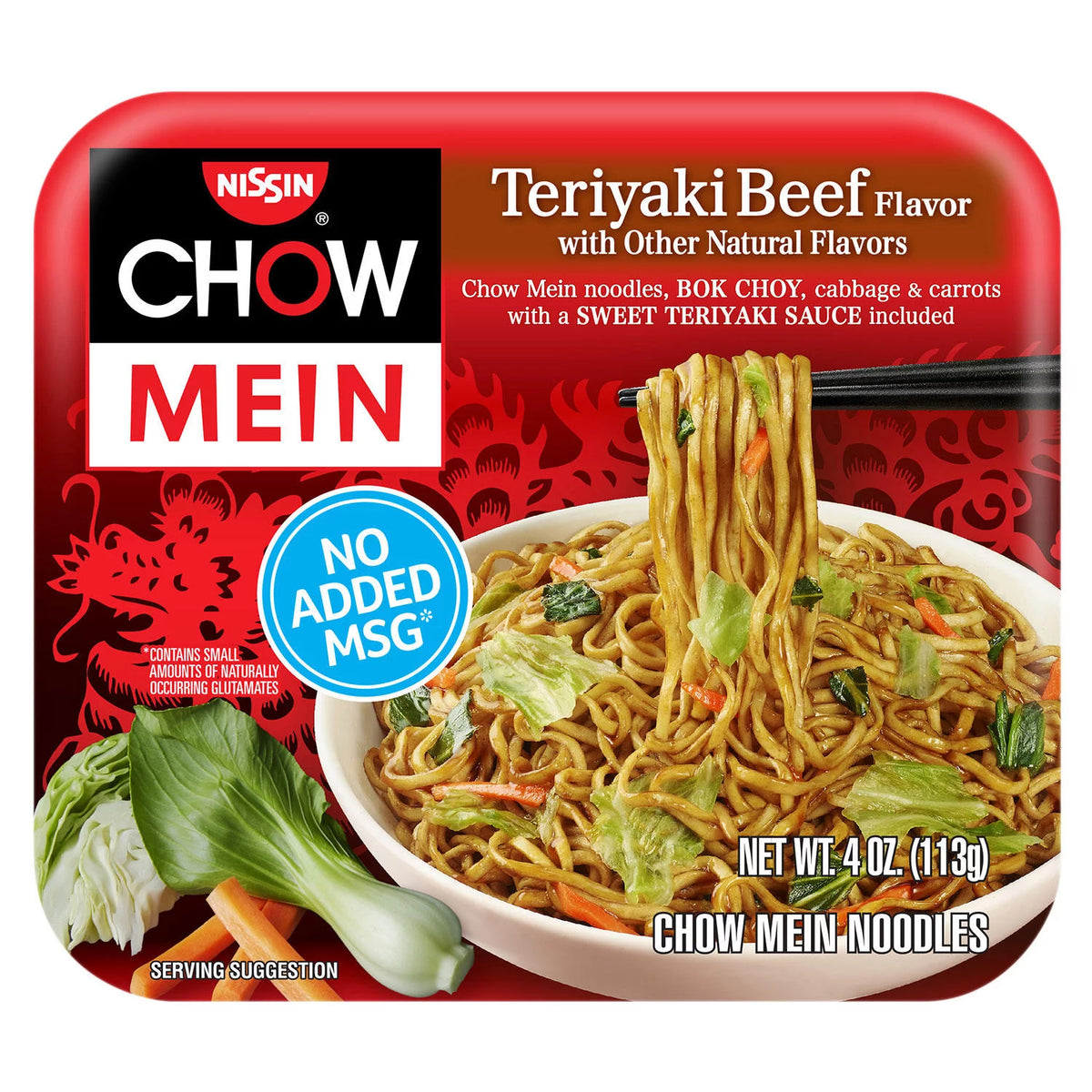 Teriyaki Beef Chow Mein Noodles (4 oz., 12 ct.) N940