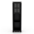 Black 4-Shelf Tower Cabinet P597