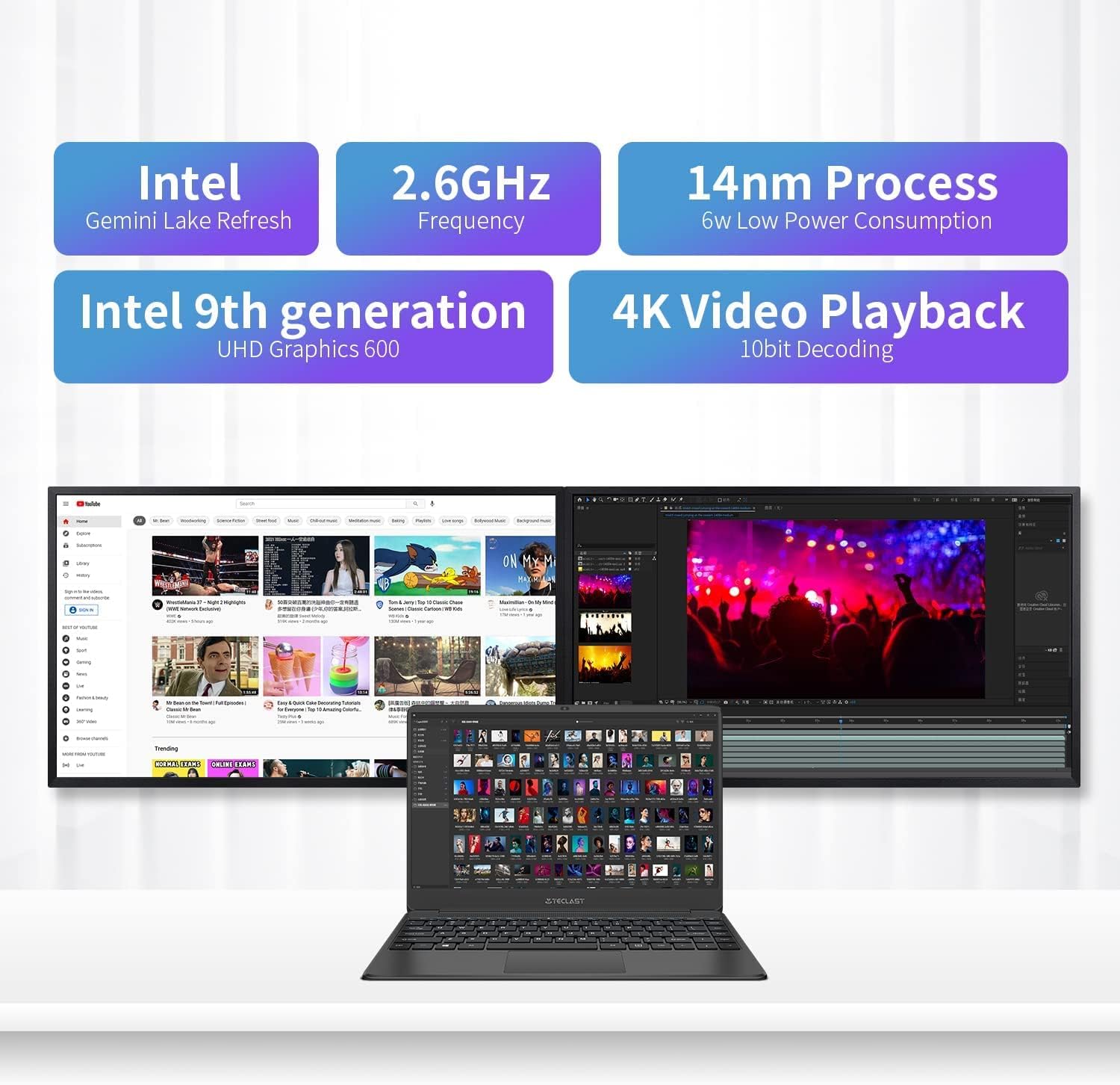 14 inch 8GB+256GB Quad Core Windows 10 Laptop Computer U108