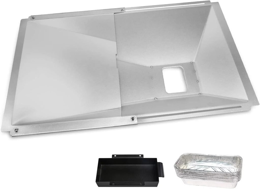 10 Pcs Aluminum Drip Tray Pan for Gas Grill Q3889
