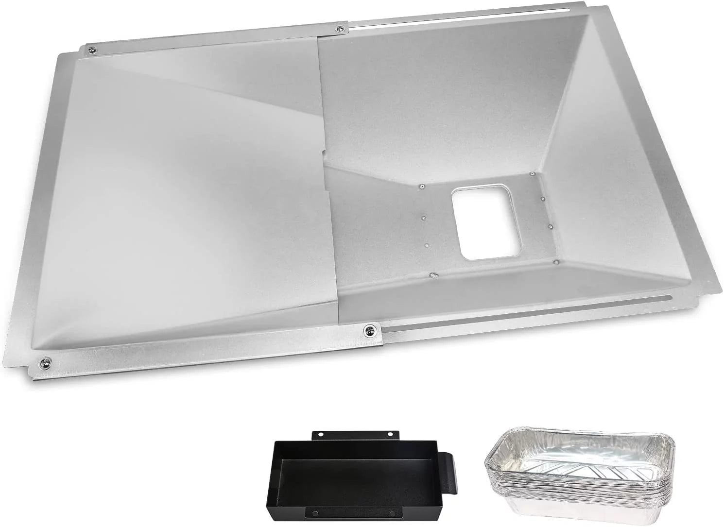 10 Pcs Aluminum Drip Tray Pan for Gas Grill Q3889