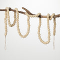 Natural Wool Ball Garland 70"H G89840