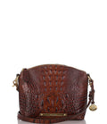 Leather Mini Crossbody Embossed Brown B108151