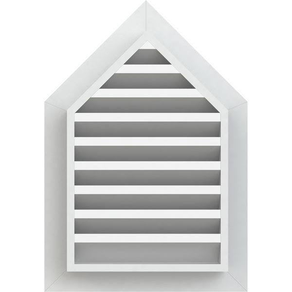 PVC Gable Vent with 1 inch Frame Size L965055