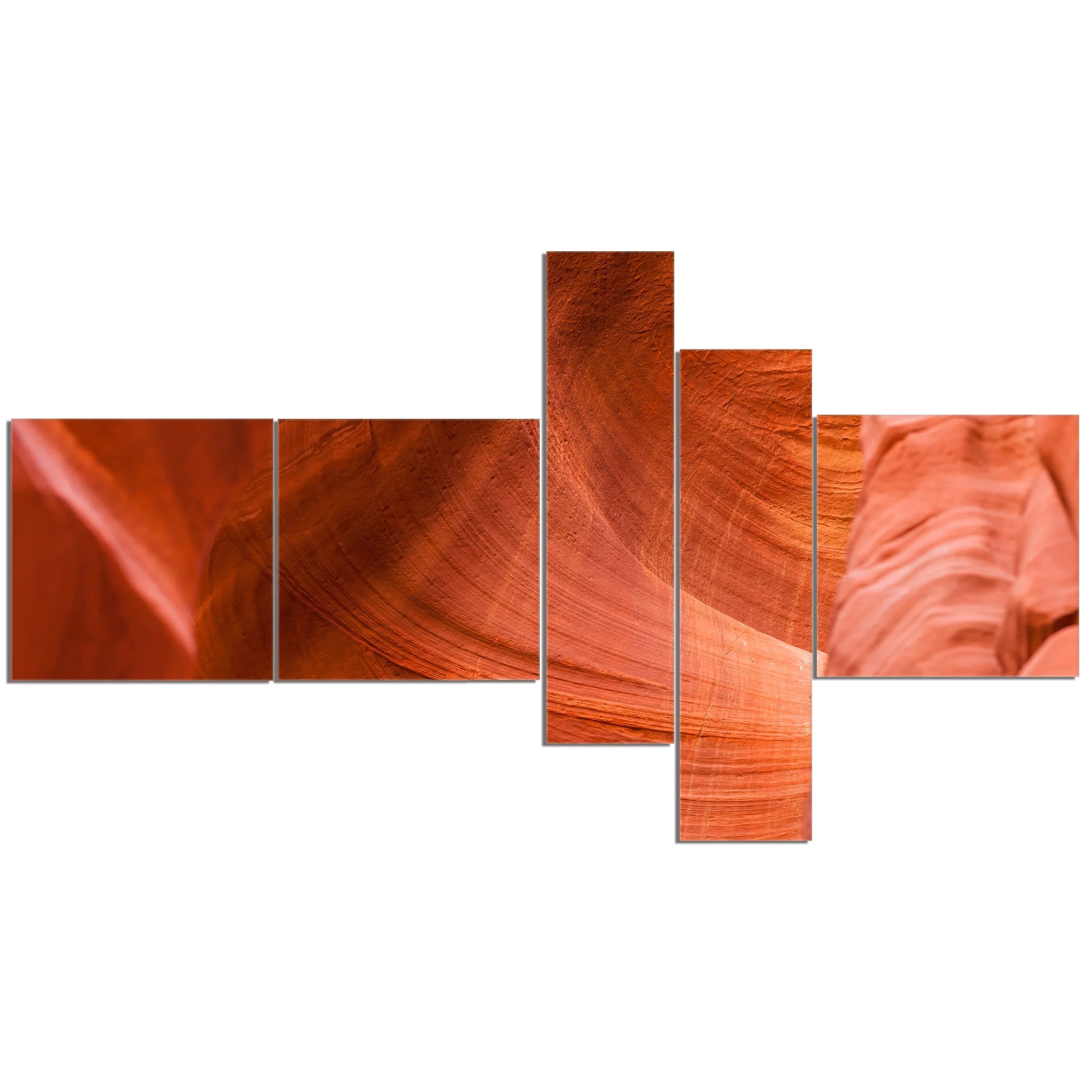 Landscape Photo Canvas Art Print 60 in. wide x 32 in. high - 5 panels P52693