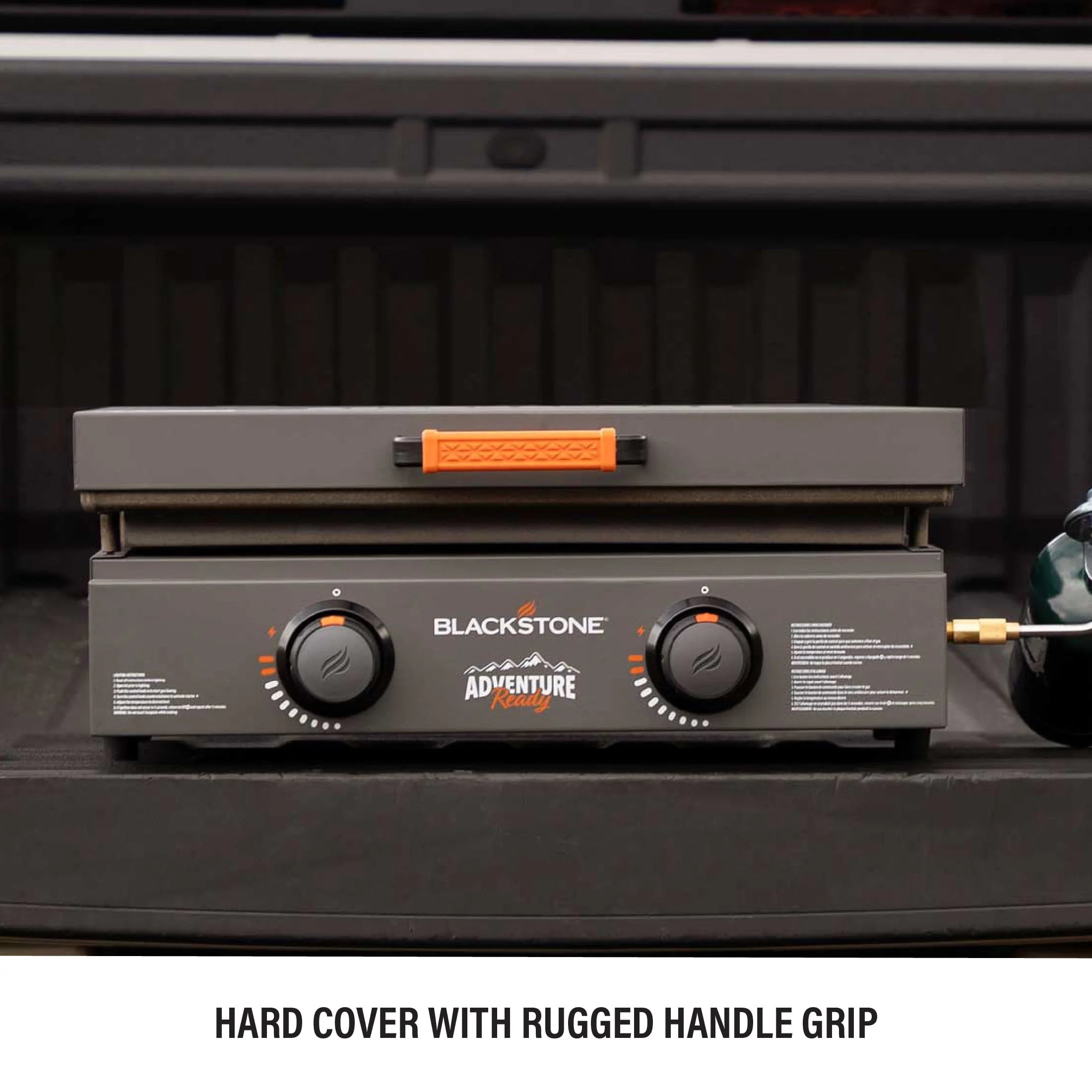 Black 2-Burner 22 Propane Griddle with Hard Cover P130