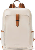 Black Leather Laptop Backpack 15.6 inch B4208