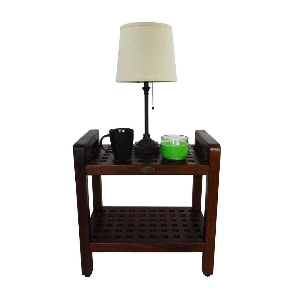 Teak Shower Bench with Handles T4276