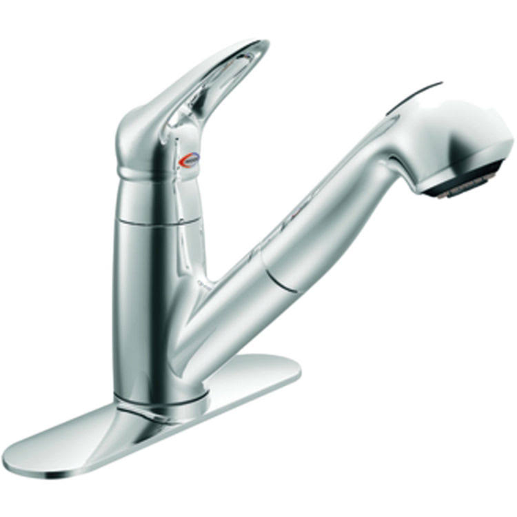 Single Handle Low Arc Pullout Kitchen Faucet P593