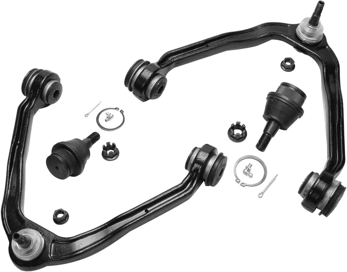 Front Upper Control Arms with Ball Joints and Lower Ball Joints 4pc Set I4634