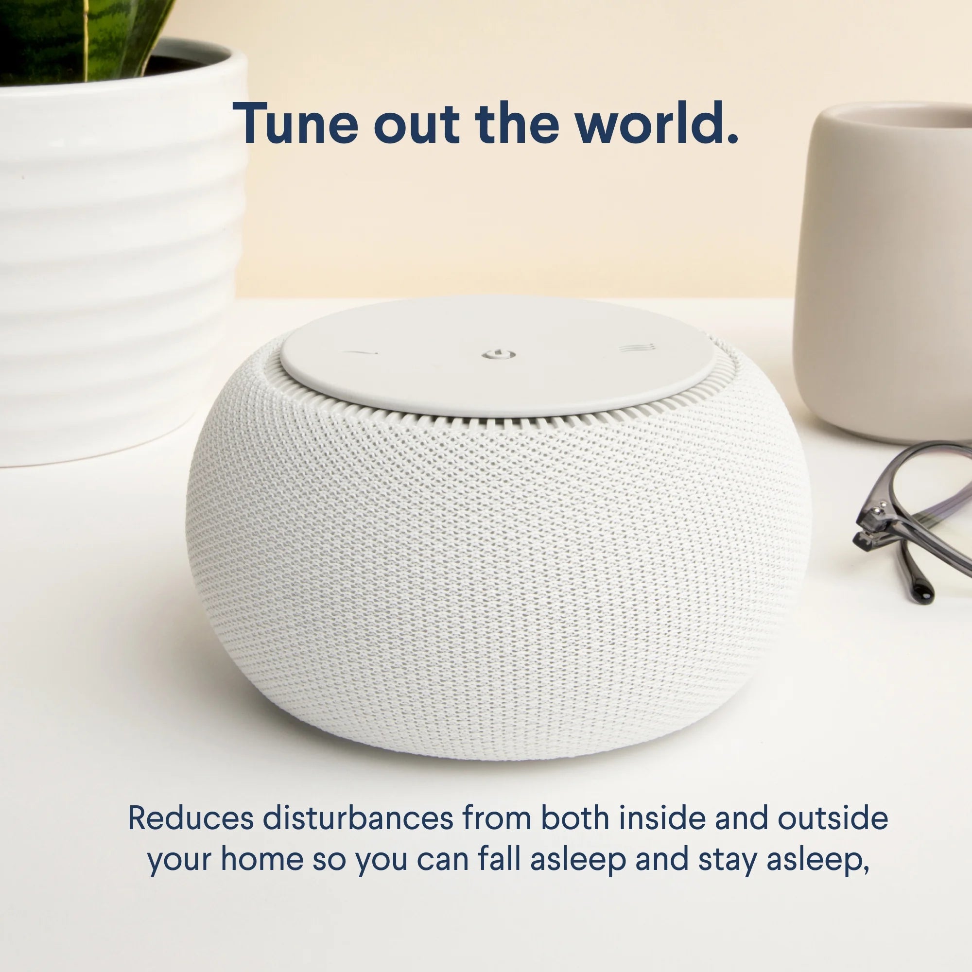 Smart White Noise Machine with Real Fan A37669