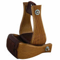 Oak Wood Horse Saddle Stirrups I9390