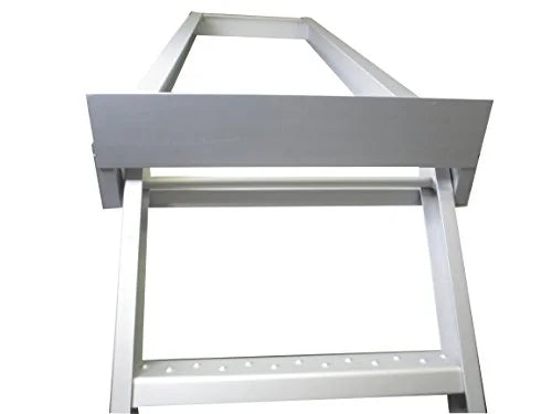 Anodized Aluminum 4 Step Flat Front Ladder Capacity 300lbs M548