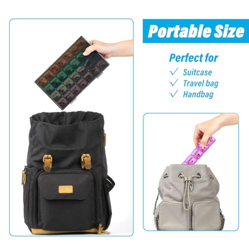 28 Day Pill Organizer with Travel Case P9410