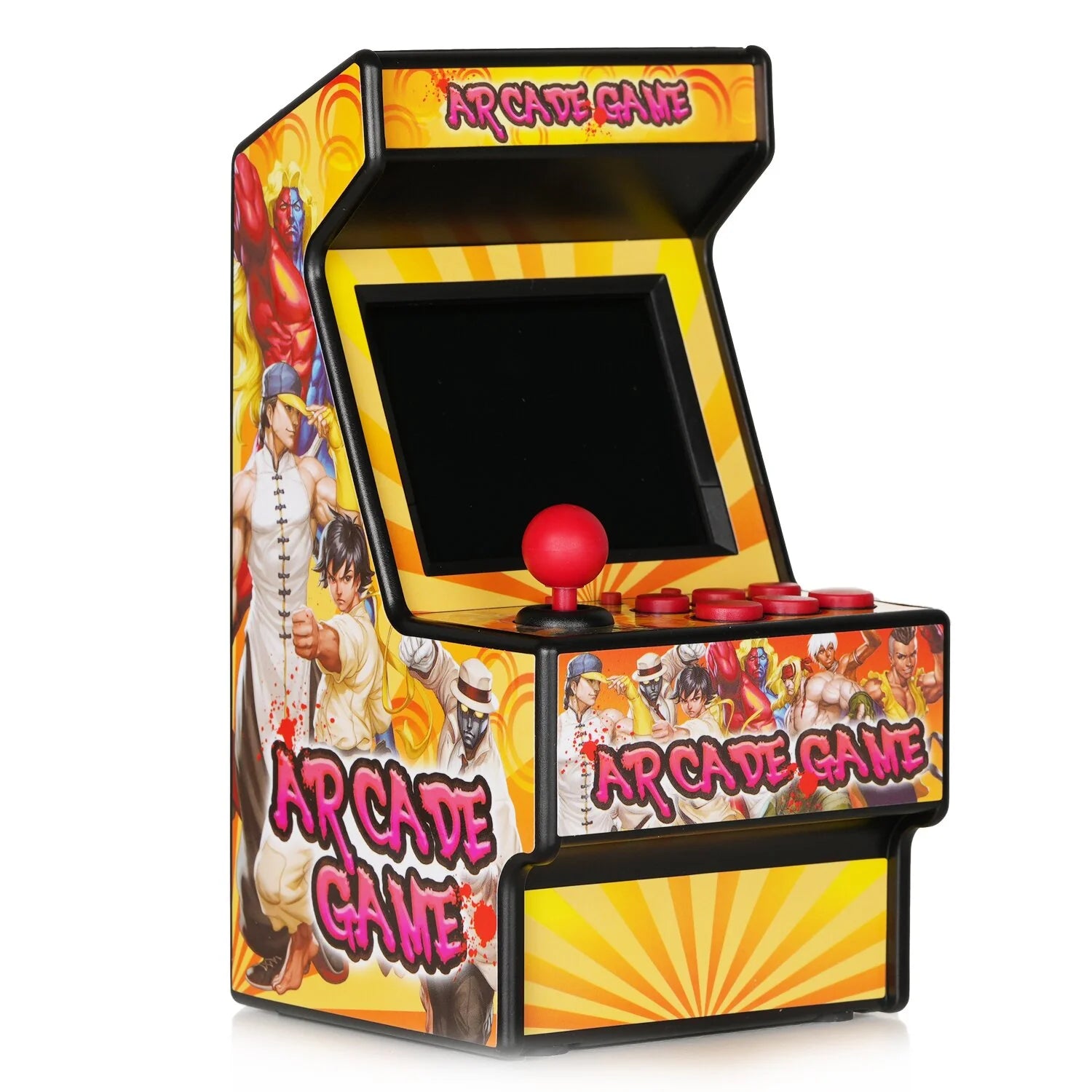 Retro Mini Arcade Machine Handheld Game Console with 156 Classic Video Games 2.8 Inch Color Display Orange P260