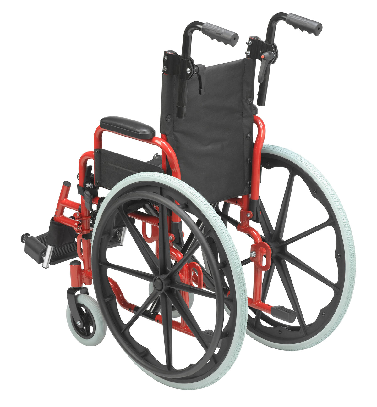 Pediatric Folding Wheelchair 12x22 Fire Truck Red Z569188