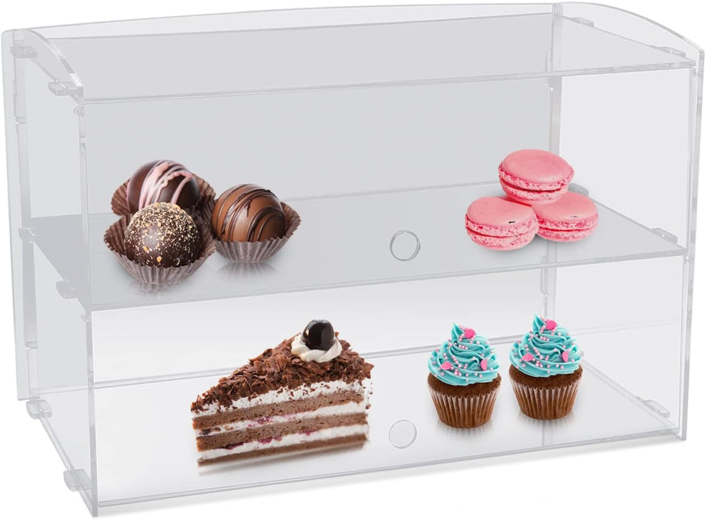 Acrylic Clear 2 Tier Bakery Display Case M8194