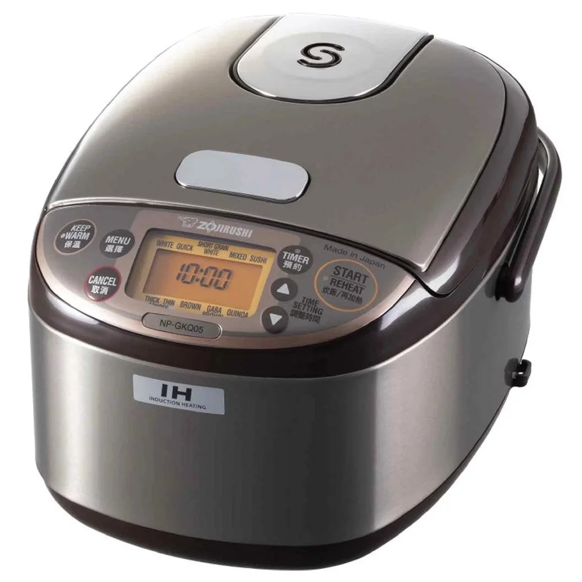 Induction Heating System Rice Cooker and Warmer 3-Cup Dark Brown A946