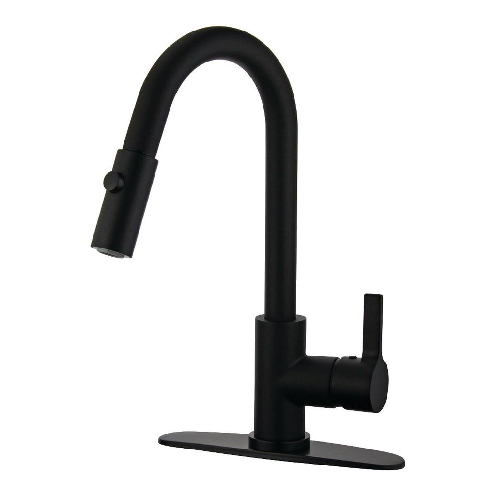 Brushed Nickel Single-Handle Pull-Down Kitchen Faucet H467891