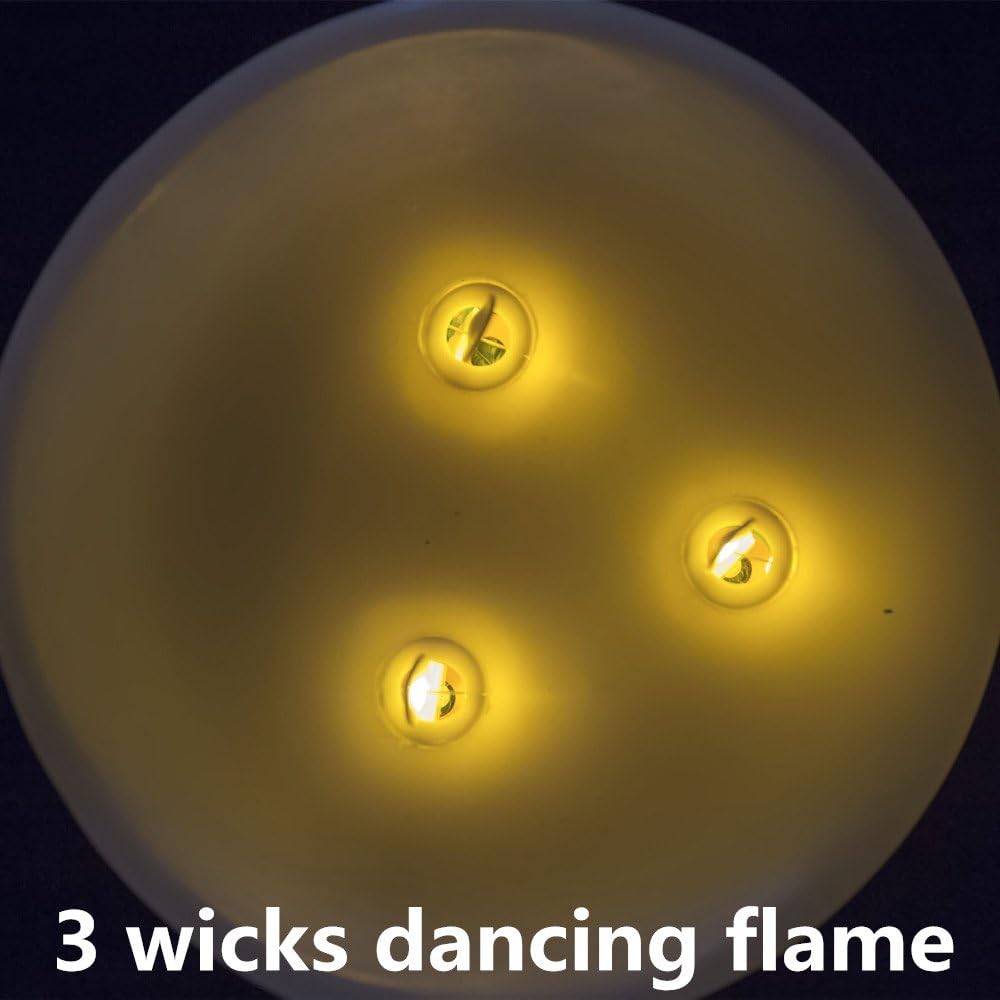 Ivory 3-Wicks Decorative Candle H137