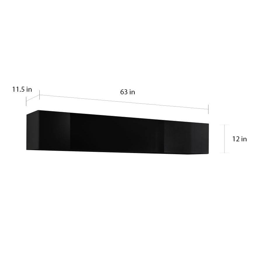 White Wall-Mounted Shelf Cabinet A82283