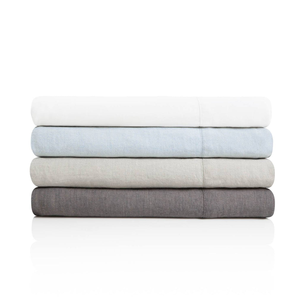 White Cal King French Linen Y124