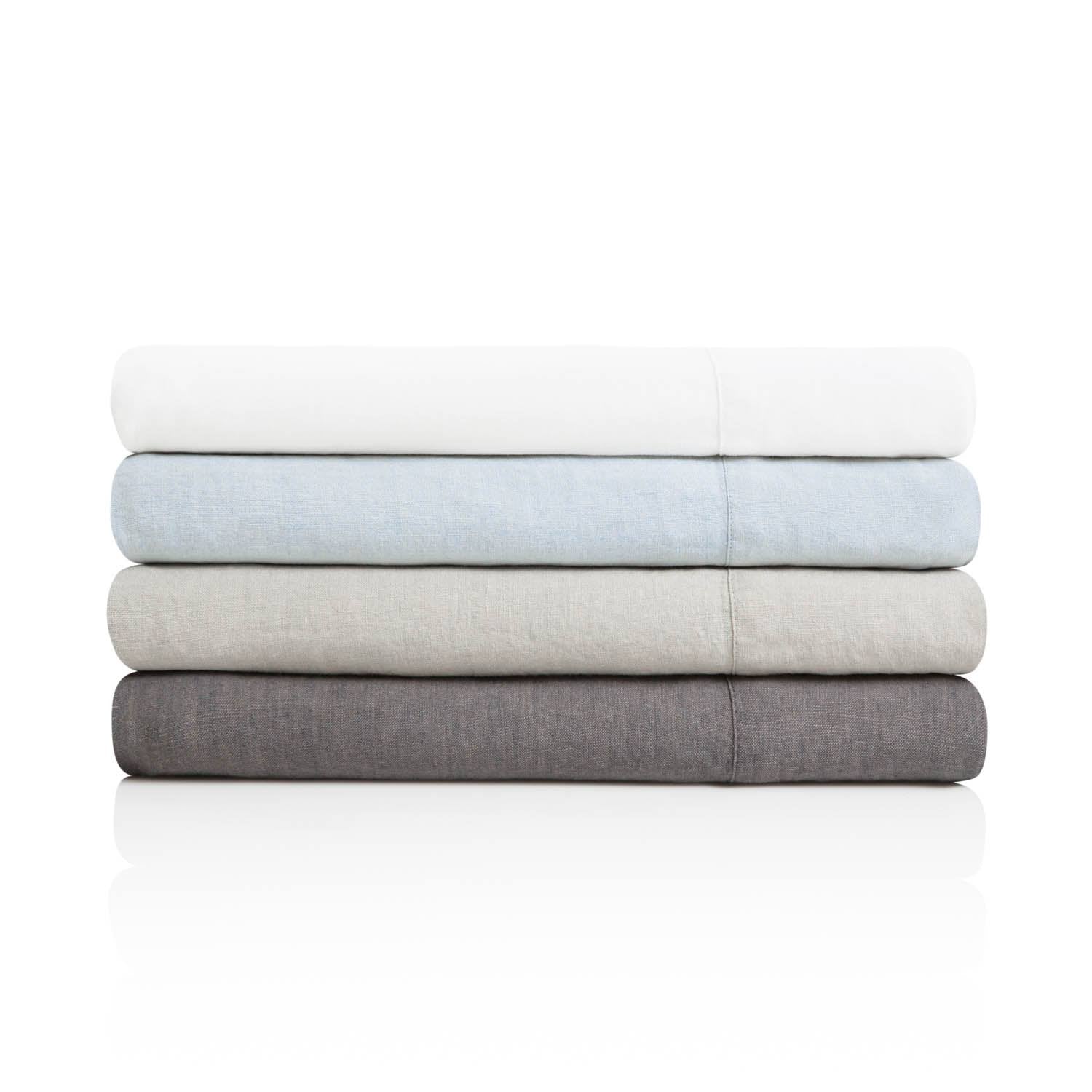 White Cal King French Linen Y124