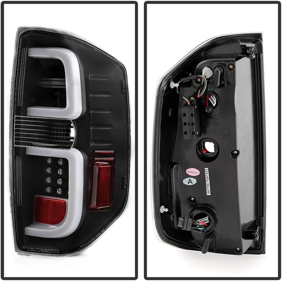 Black Edition LED Tube Tail Lights Brake Lamps Assembly Left+Right Z488384