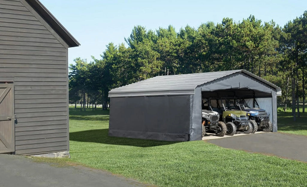 20 x 20 ft. Fabric Carport Enclosure Kit B8919