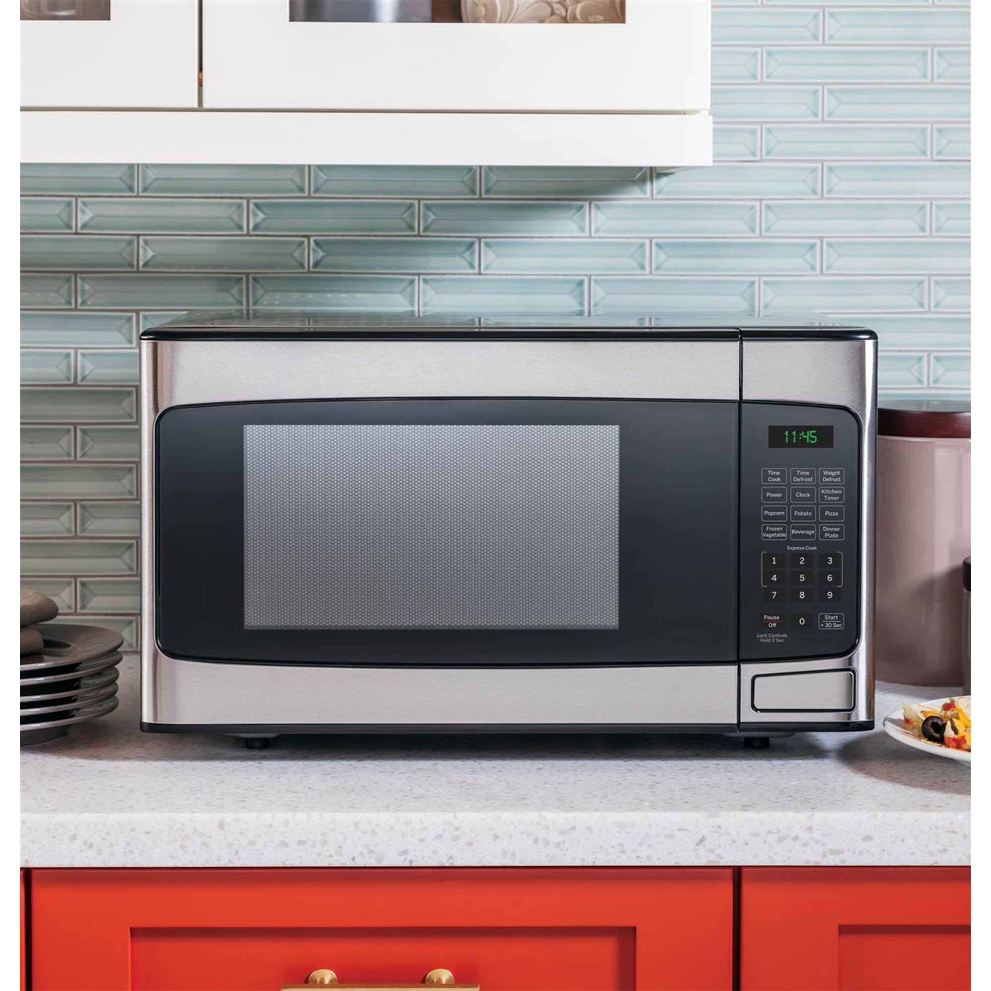 1.1 Cu ft Countertop Stainless Steel Microwave Oven P598879