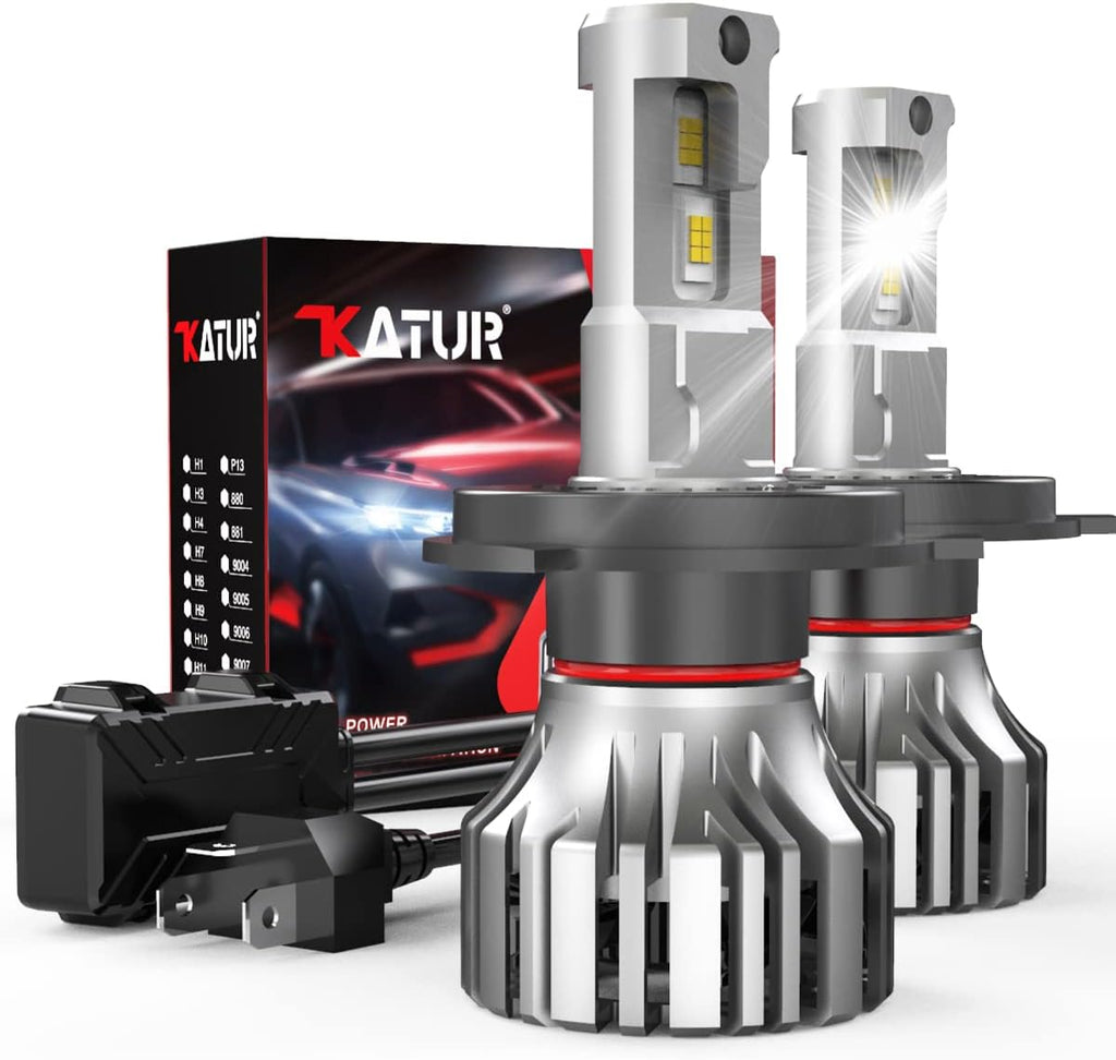 H4 LED Headlight Bulbs 9003 HB2 Hi/Lo Beam Conversion Kit 6000K-6500K Xenon White IP65 Waterproof Pack of 2 W421374