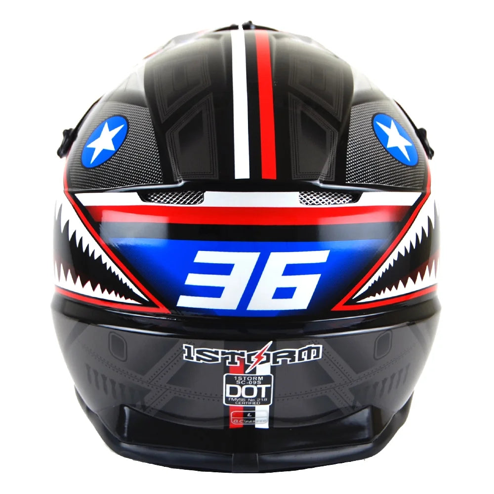 Shark Black Motocross Helmet G3391