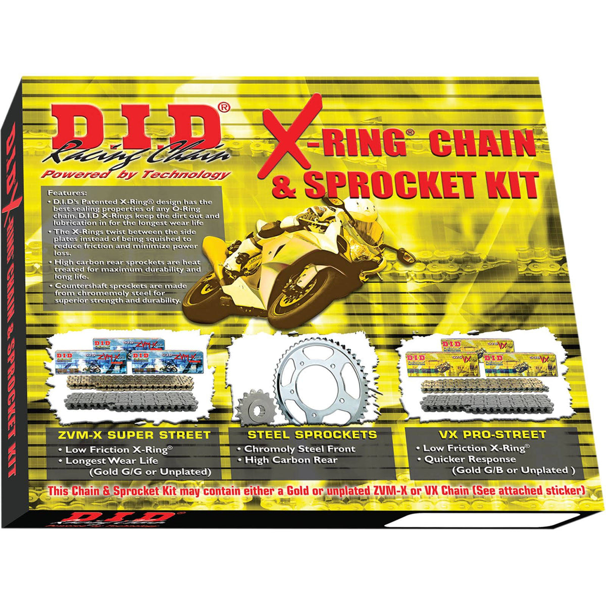 X-Ring Chain and Sprocket Kit E9705