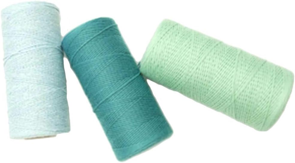 2 Roll 1mm Cotton Loom Warp Thread Yarn A5329
