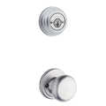 Satin Chrome Knob Inside Trim for Double Cylinder Handleset O570118