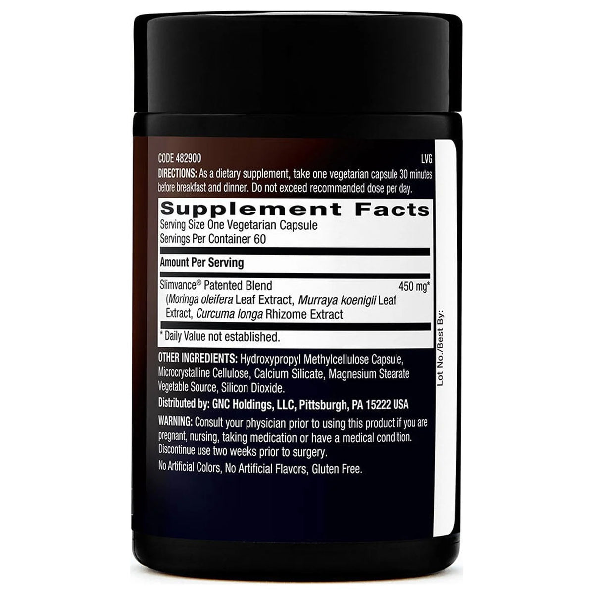 60 Count Stimulant Free Slimming Complex A7425