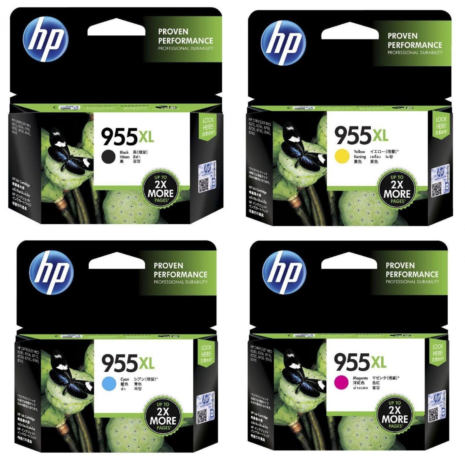 HP 955XL 4-Color Ink Cartridges B561