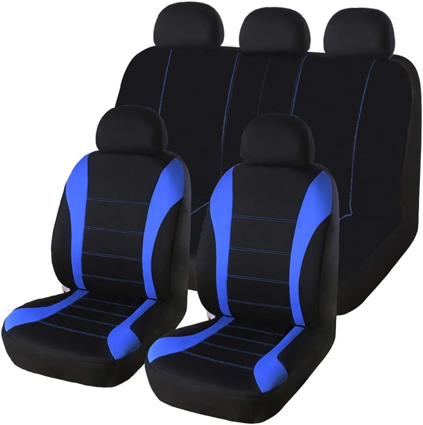 Beige Breathable Mesh Car Seat Covers S876427
