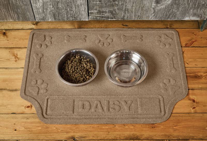 Recycled Water Trapper Dog Placemat Camel Q36365