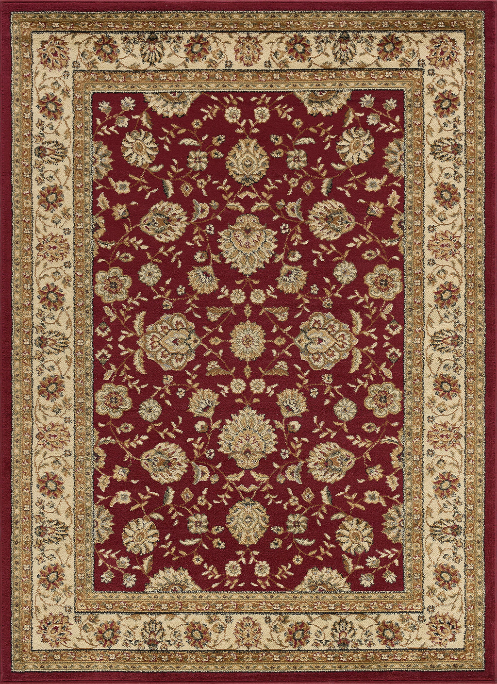 8x10 Red Traditional Area Rug T3825