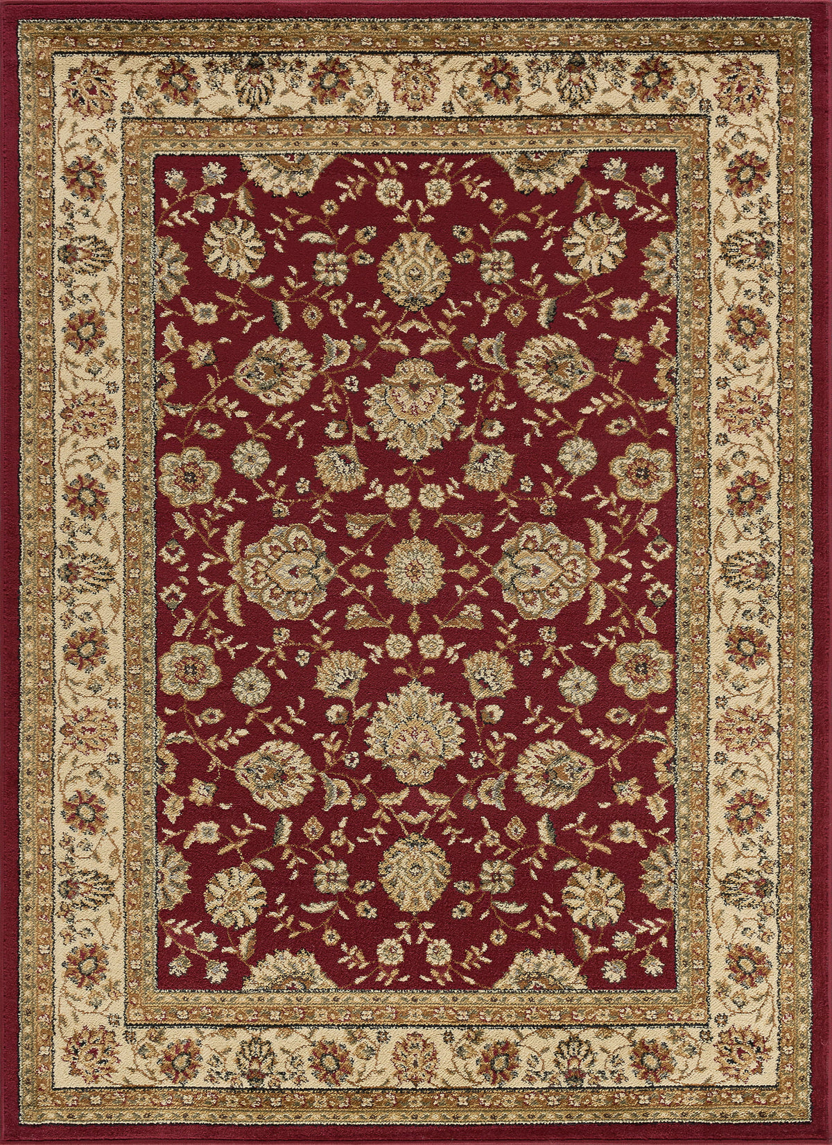 8x10 Red Traditional Area Rug T3825