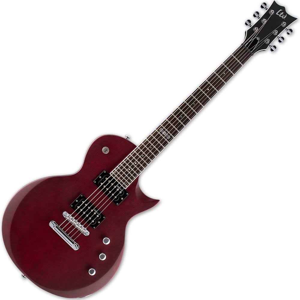 See Thru Black Cherry Satin Electric Guitar E502
