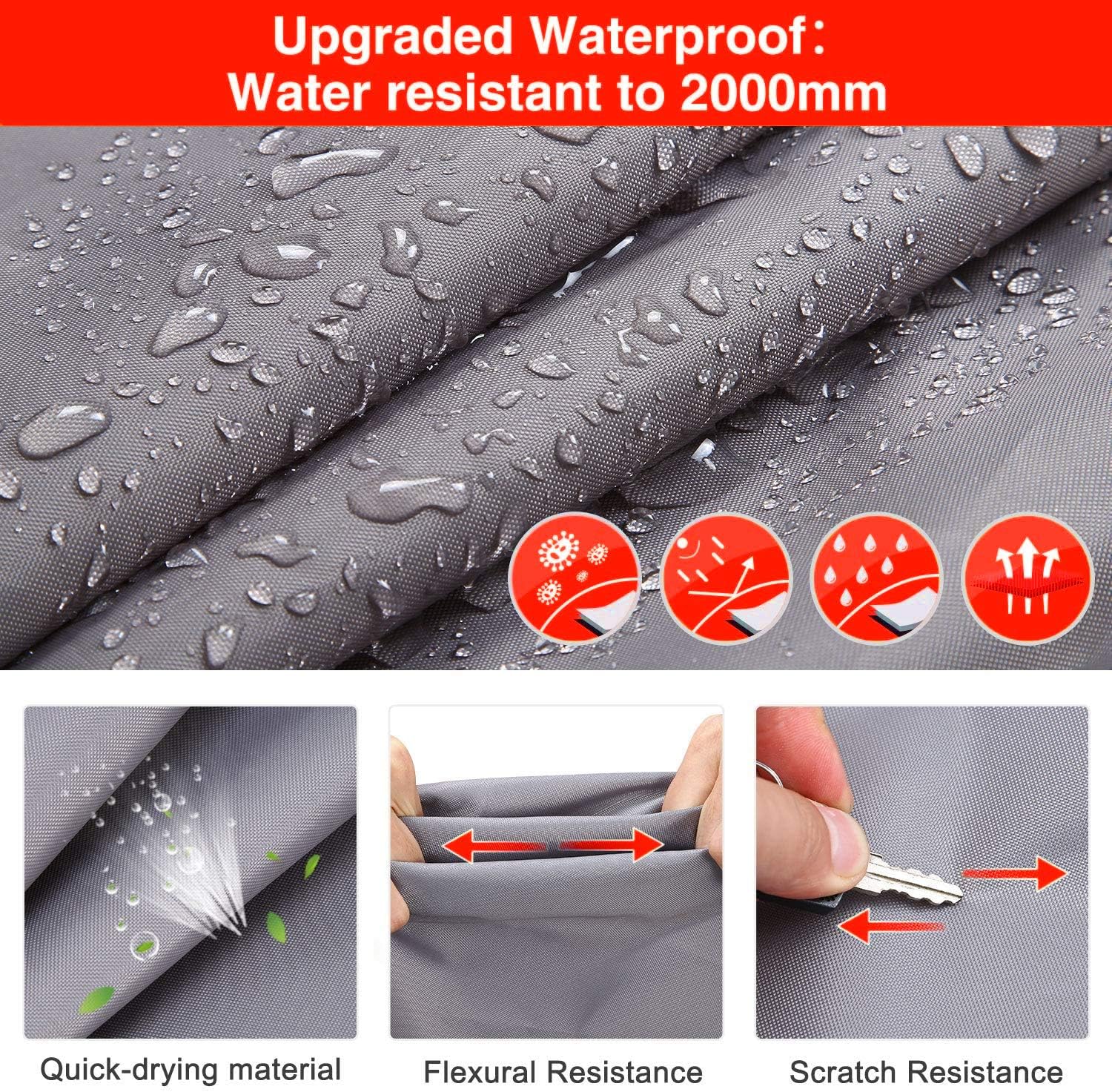 Waterproof 420D Heavy Duty Polyester Oxford RV Cover B81771