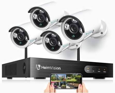 Wireless Security Camera System 8CH 1080p NVR 4pcs C57237